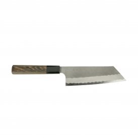 Aogami Super Steel Tsuchime Nakiri 180 mm Wenge Black Buffalo Handle
