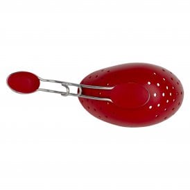 CUISIPRO Egg Poacher 2pc/Carded 6.5x4/16.5x10cm Silicone Red