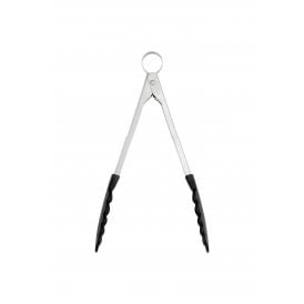 CUISIPRO Locking Tongs 9.5/24cm Silicone Black