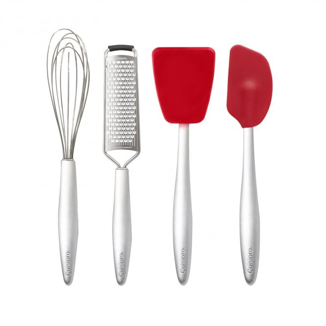 Cuisipro CUISIPRO PICCOLO Baking Set Red (Grater Whisk Spatula Turner)