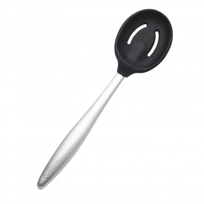 Cuisipro CUISIPRO PICCOLO Slotted Spoon 8/20cm Silicone Black