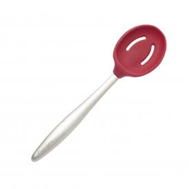 CUISIPRO PICCOLO Slotted Spoon 8/20cm Silicone Red