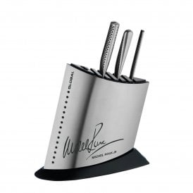 Global 4 Piece Knife Block Set Stainless Steel (Ex-Display)