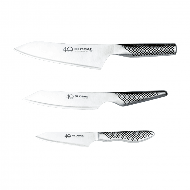 Global 40th Anniversary G-458110AN 40th Anniversary 3 Piece Knife Set