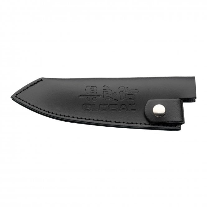Global Accessories GSH-02/BK Global Medium Black leather Knife Sheath