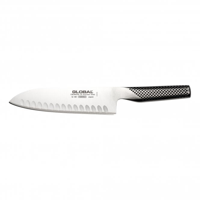 Global G G-80 18cm Fluted Santoku Knife