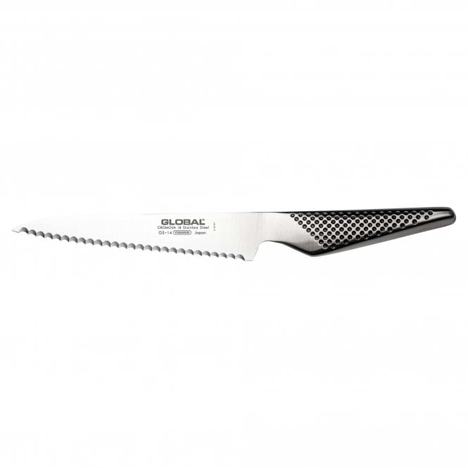 Global GS GS-14 Utility Knife Scalloped 15cm Blade