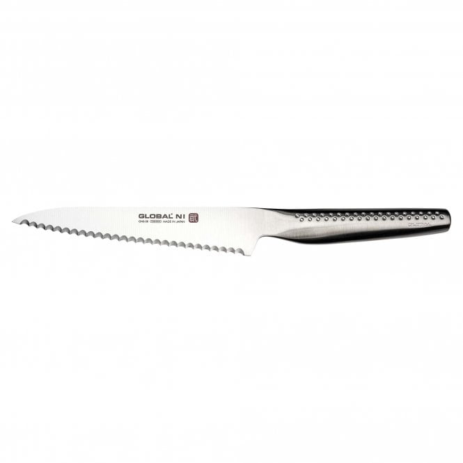 Global Ni GNS-08 Scalloped 14.5cm Utility Knife