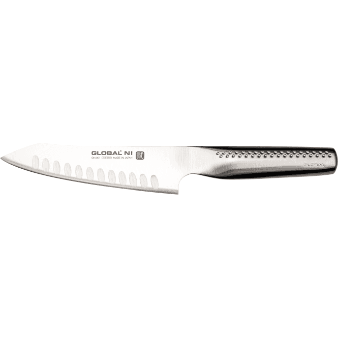 Global Ni GN-001 Global Ni Oriental Fluted Cooks Knife