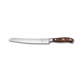 Bread knife, 23cm, wavy, wood