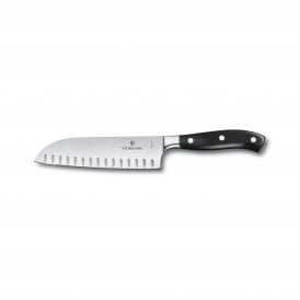 Santoku knife, 17cm, fluted, pom