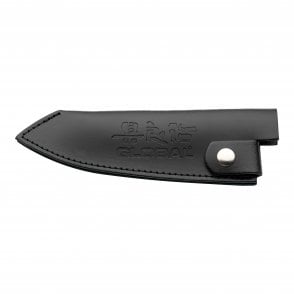 Global Accessories GSH-02/BK Global Medium Black leather Knife Sheath