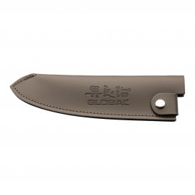 GSH-04/GR Global Large Grey leather Knife Sheath
