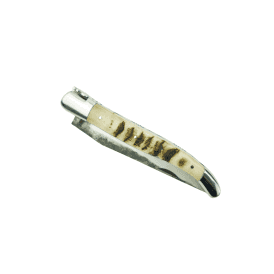 Handcrafted Multipurpose, Ram Horn (Ovis Aries) Handle, "Brut de Forge" blade, 10cm