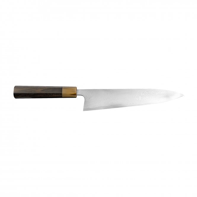 Hatsukokoro Hatsukokoro Hyomon White2 Damascus Gyuto210 with Ebony / White handle
