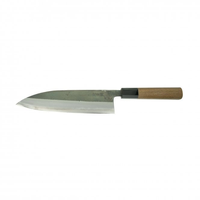 Hatsukokoro Hatsukokoro Kumokage Aogami Super Kurouchi Damascus Gyuto with Teak handle
