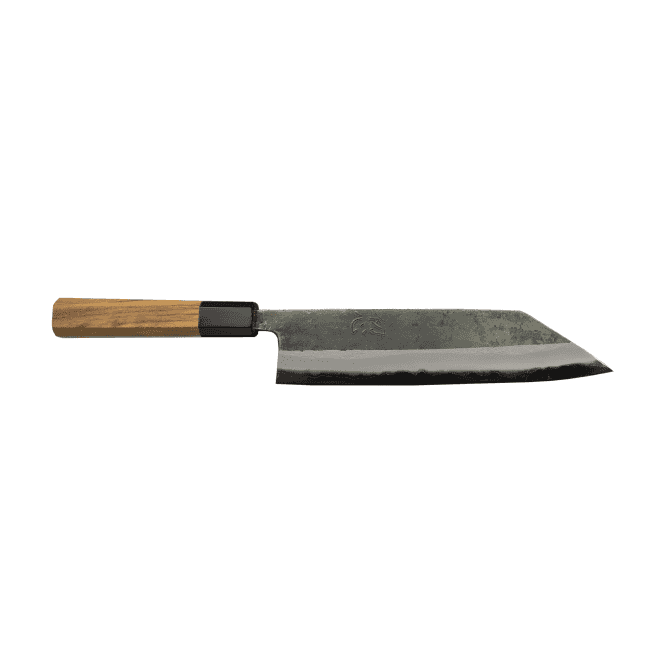 Hatsukokoro Hatsukokoro Kumokage Aogami Super Kurouchi Damascus Kiritsuke Gyuto with Teak handle