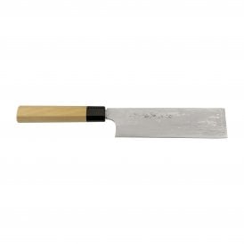 Hideo Kitaoka Shirogami 18cm Usaba Knife