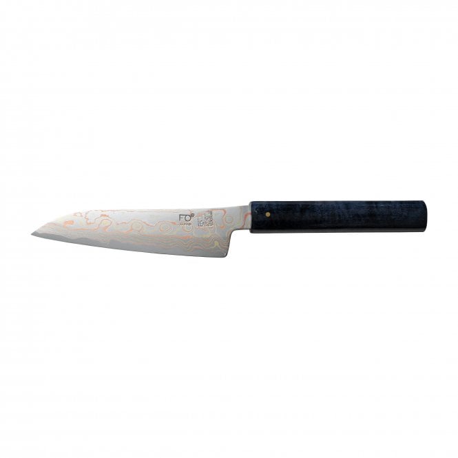 Hinoura Tsukasa FAN OUT Hinoura Tsukasa 15cm Utility Gobi Damascus Purple Handle