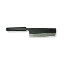 Hot Forged Shirogami (White #2) Carbon Steel, 2 Nakiri, with Red Sandalwood Handle (170mm)