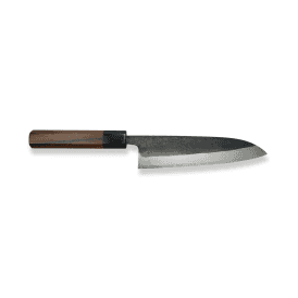 Hot Forged, Shirogami (White #2) Carbon Steel, Gyuto, with Red Sandalwood Handle (180mm)