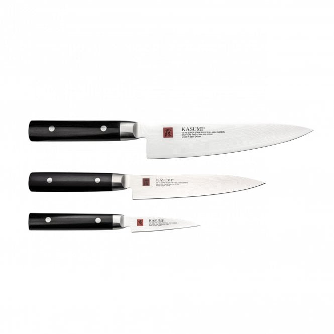 Kasumi Damascus SM-320158 3 Piece Knife Set