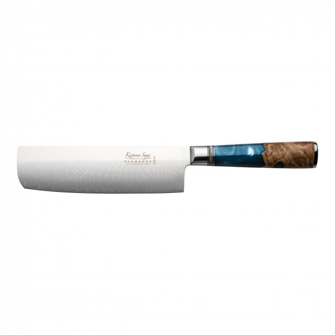 Katana Saya Elements KEB-03 18cm Nakiri Knife - Ocean Blue