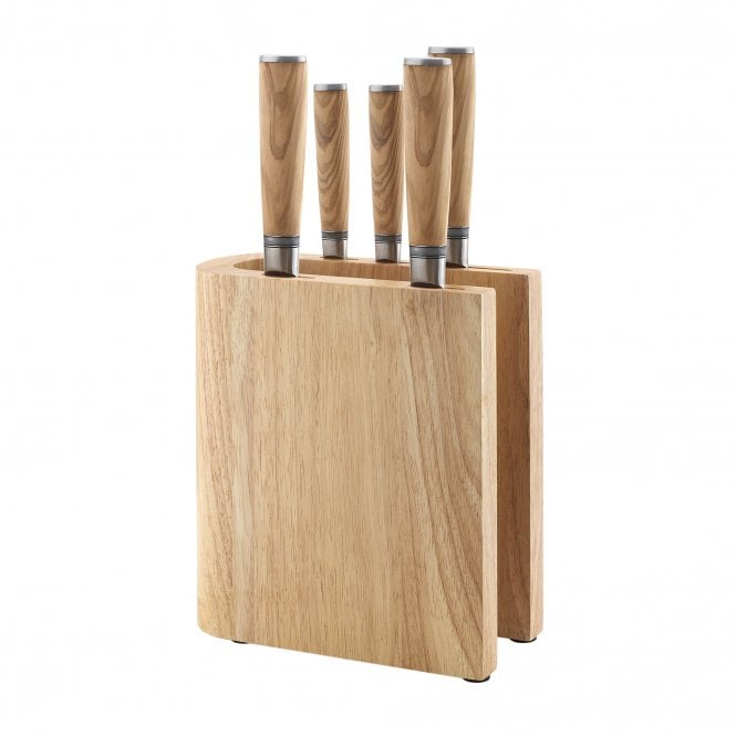 Katana Saya Olive Wood Katana Saya Olivewood 6 Piece Knife Block Set