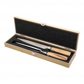 Katana Saya Olivewood 2 Piece Carving Set