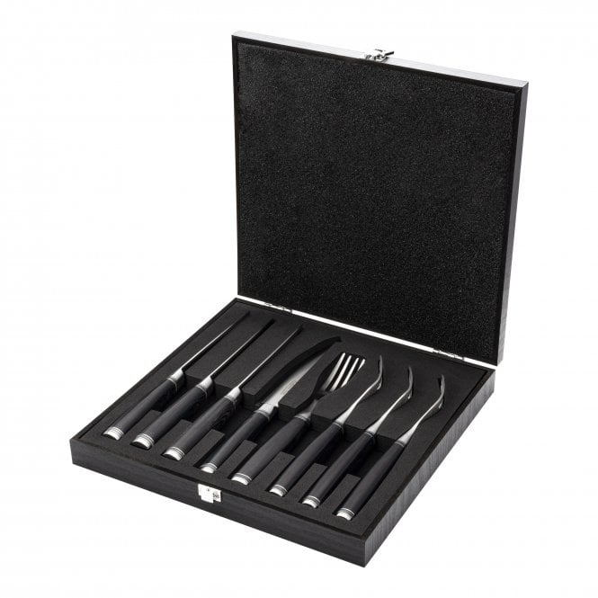 Katana Saya Pakkawood Katana Saya Pakkawood 8 Piece Steak Knife & Fork Set