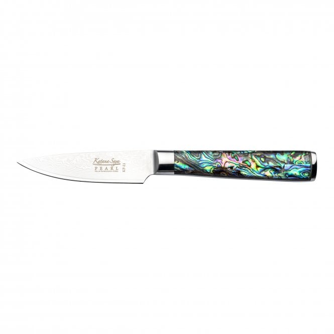 Katana Saya Pearl KP-11 9cm Paring Knife Damascus finish