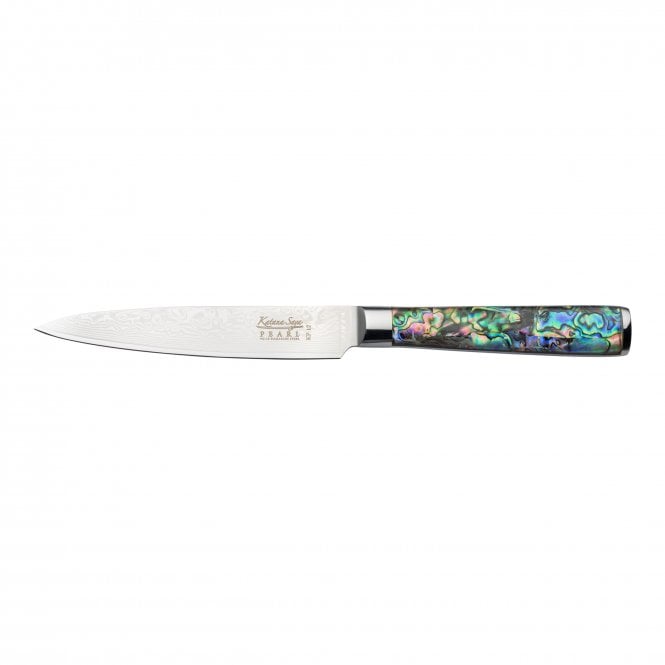 Katana Saya Pearl KP-12 12cm Utility Knife Damascus finish-