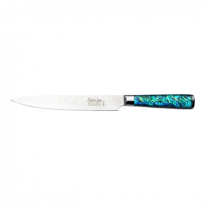 Katana Saya Pearl KP-15 20cm Carving Knife Damascus finish
