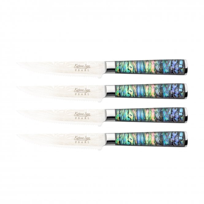 Katana Saya Pearl KP-40/4 4 Piece Steak Knife Set
