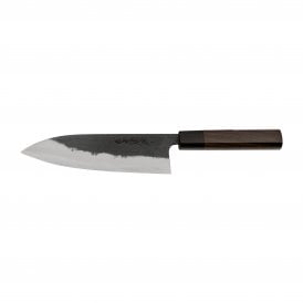 Katsuto Tanaka Shirogami Kurouchi 18cm Chef's/Gyuto Knife
