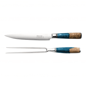 KEB-2015/2 2 Piece Carving Knife Set - Ocean Blue