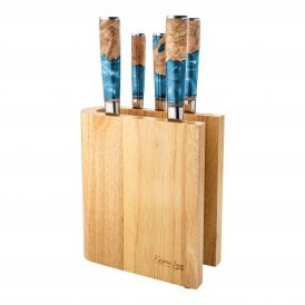 KEB-600/6B 6 Piece Knife Block Set - Ocean Blue
