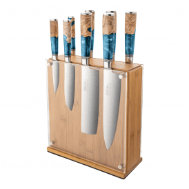 KEB-900/9B 9 Piece Knife Block Set - Ocean Blue
