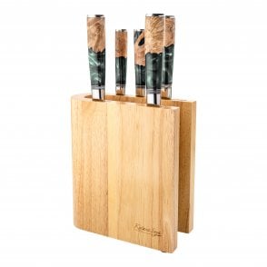 KEG-600/6B 6 Piece Knife Block Set - Rainforest