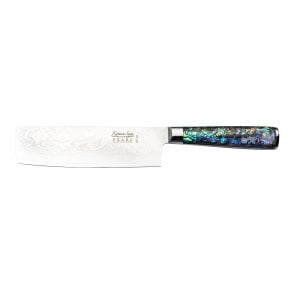 KP-03 18cm Nakiri Knife Damascus finish