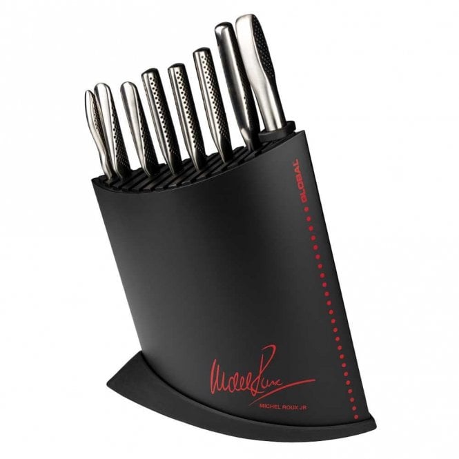 Michel Roux Jnr Global 10 Piece MRJ Knife Block Set in Black