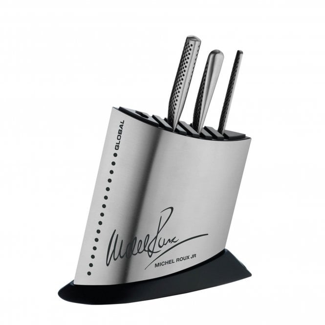 Michel Roux Jnr Global 4 Piece Knife Block Set Stainless Steel (Ex-Display)