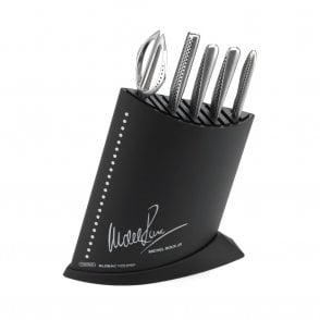 Global 6 Piece MRJ Knife Block Set in Black