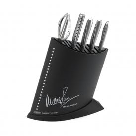 Global 6 Piece MRJ Knife Block Set in Black