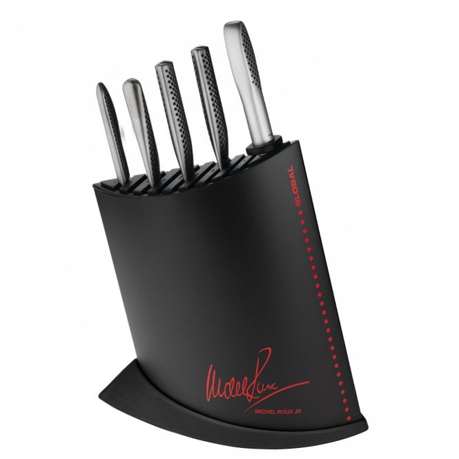 Michel Roux Jnr Global 7 Piece MRJ Knife Block Set in Black
