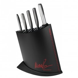 Global 7 Piece MRJ Knife Block Set in Black