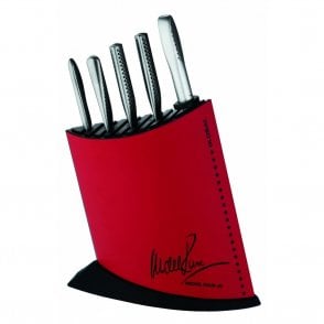 Global 7 Piece MRJ Knife Block Set in Red