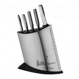 Global 7 Piece MRJ Knife Block Set in Stainless Steel