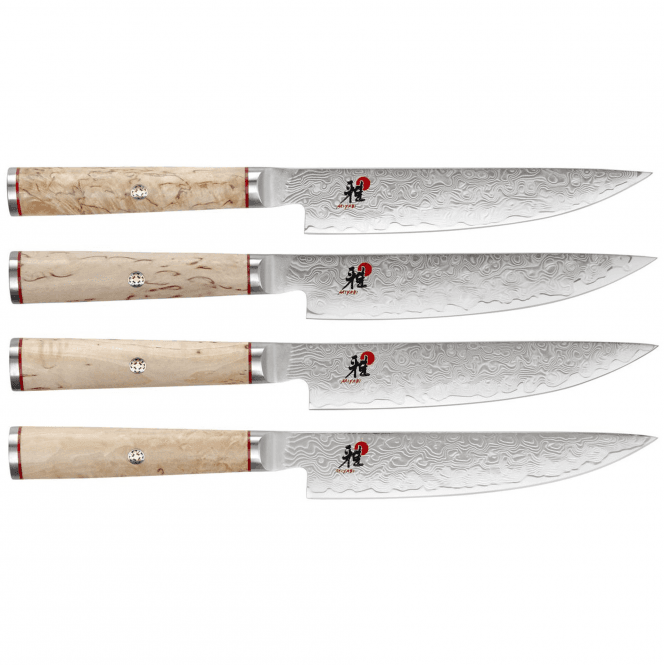 Miyabi Birchwood 5000 MCD Steak Knife Set, 4pc