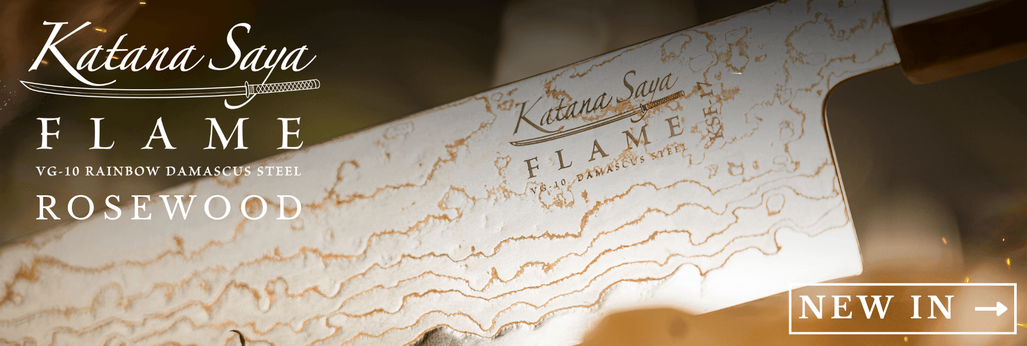 Katana Saya Flame Rosewood - Shop Now